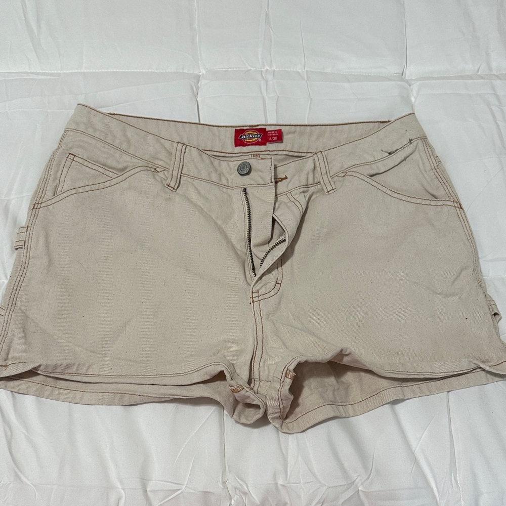 Khaki cargo shorts